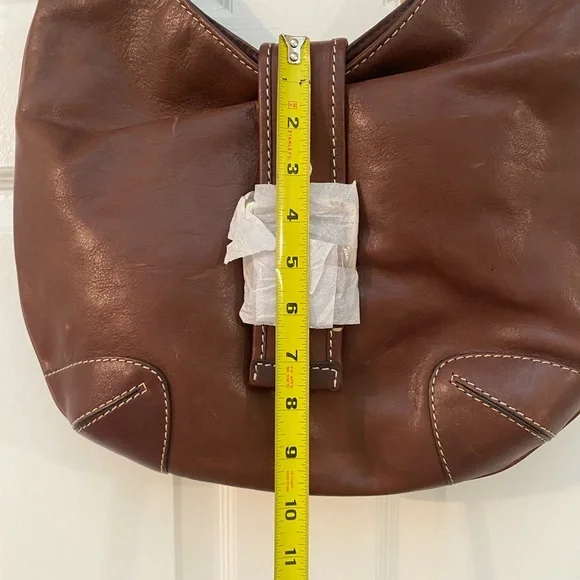 Michael Kors Vintage Hutton Large Hobo Bag in Chocolate Brown Leather NWT - Picture 3 of 9